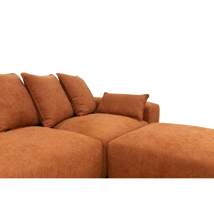 CloudPuff Modular Sofa Rust