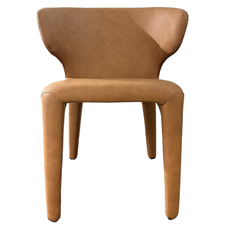 Romano Dining Chair Tan Leather Look