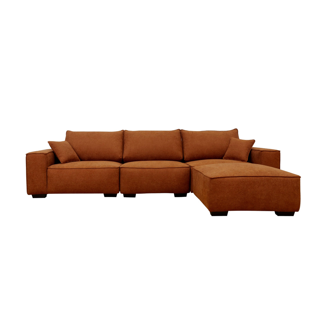 Cozy Modular Sofa Rust