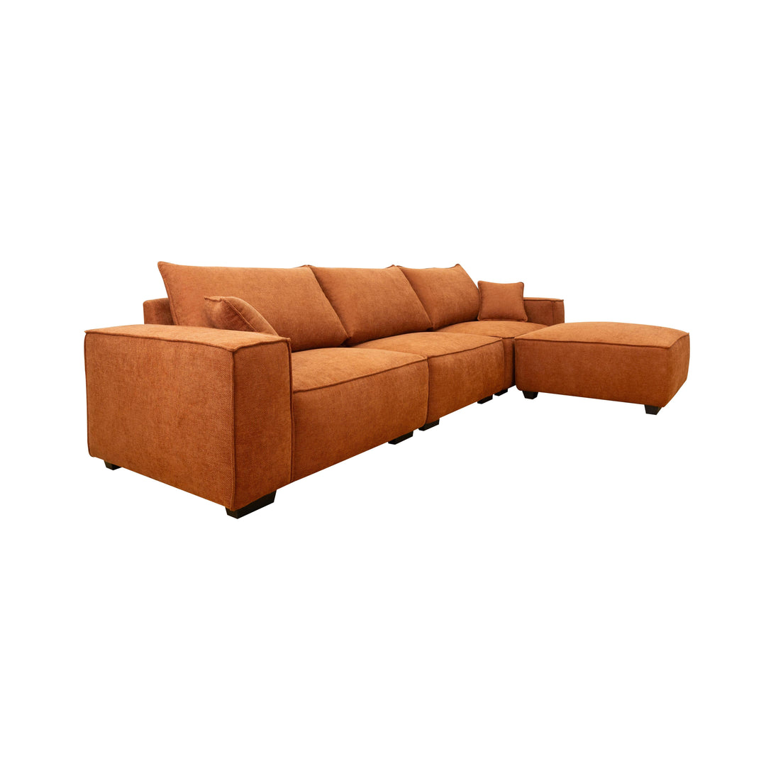 Cozy Modular Sofa Rust