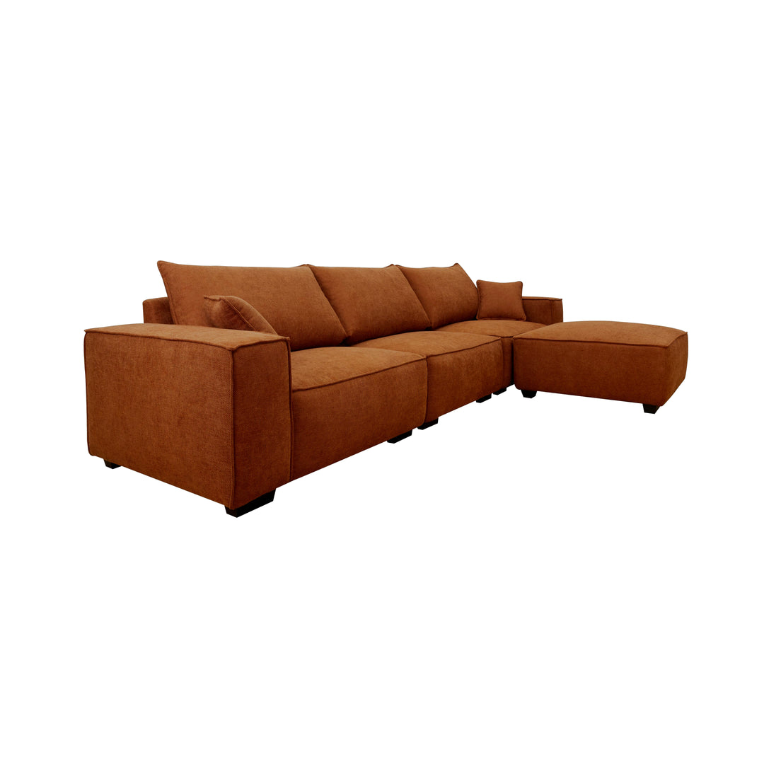 Cozy Modular Sofa Rust