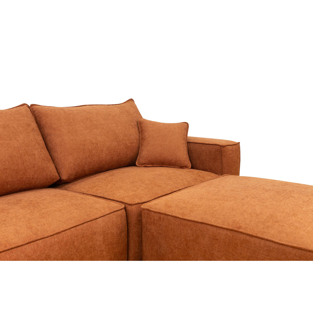 Cozy Modular Sofa Rust