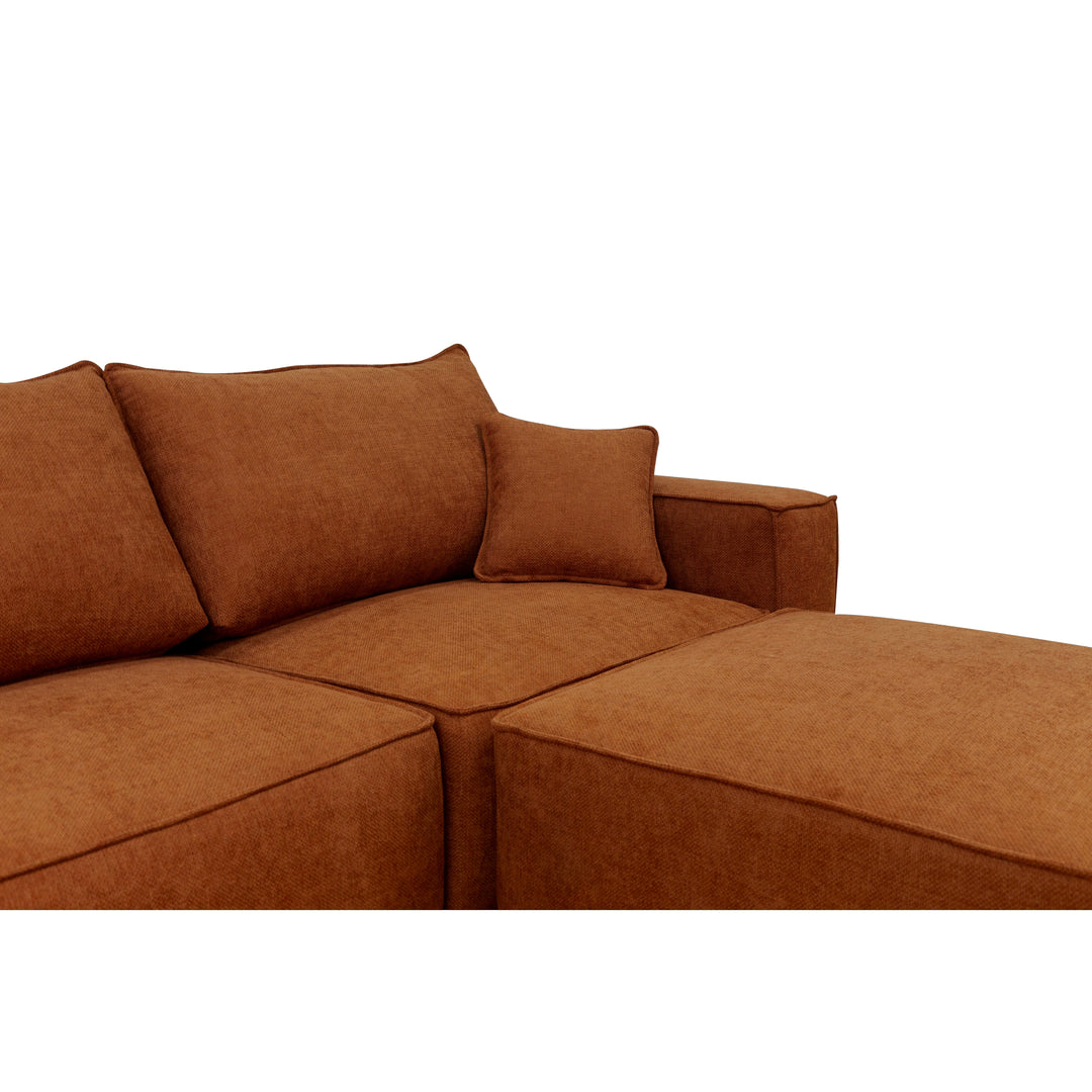 Cozy Modular Sofa Rust