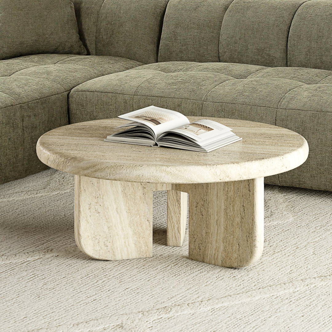 Italiano Coffee Table Travertine Finish