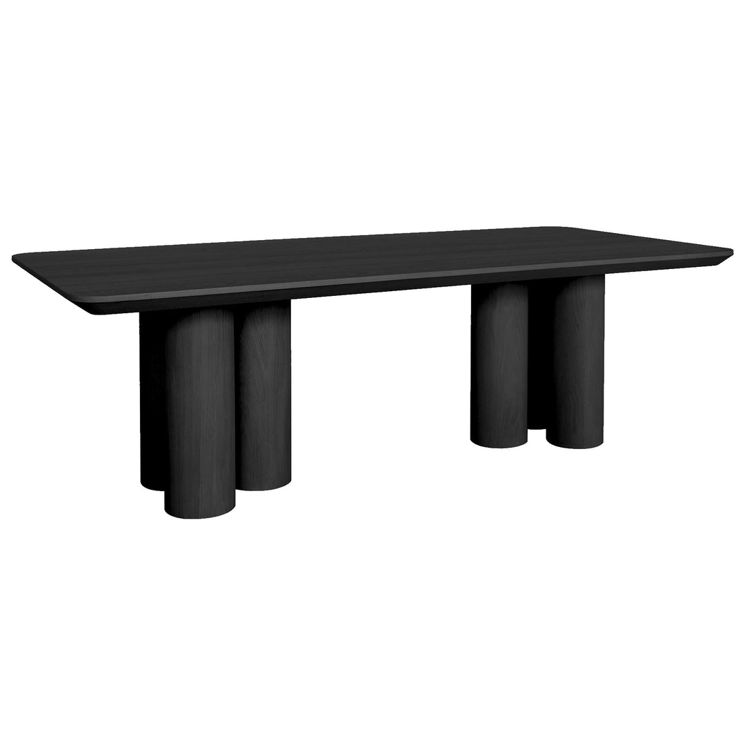 Trio Dining Table Black - 2.4m