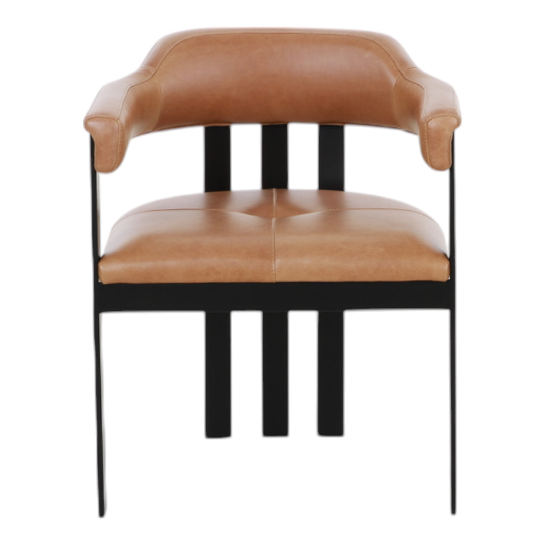 Giuseppe Tan Leather Dining Chair