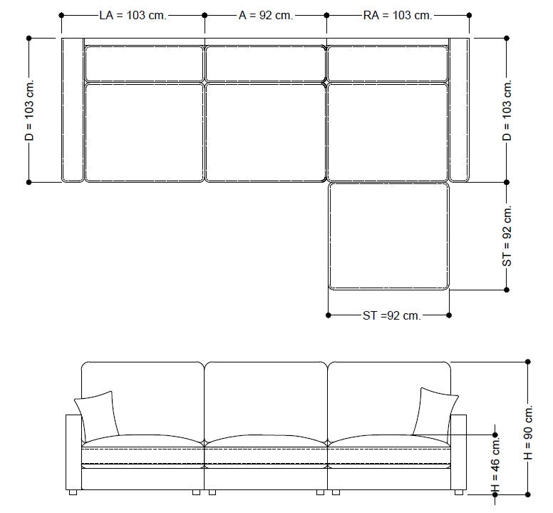 Cuddly Modular Sofa Beige