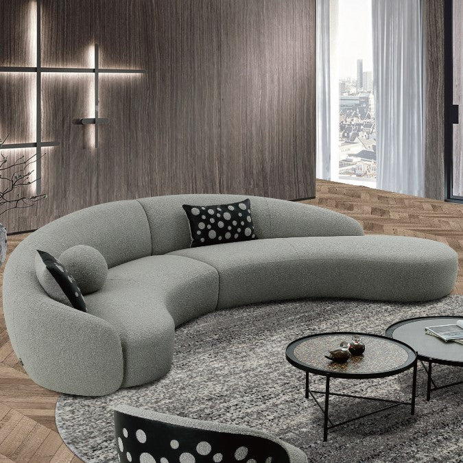 Mars Sofa Grey Boucle