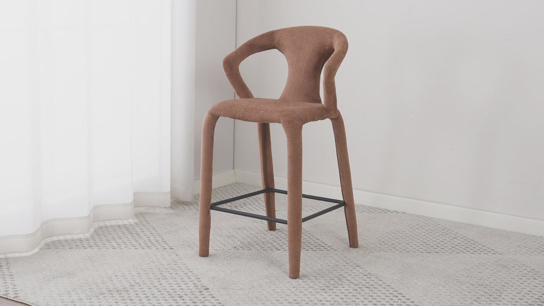 Profile Bar Stool Burnt Orange