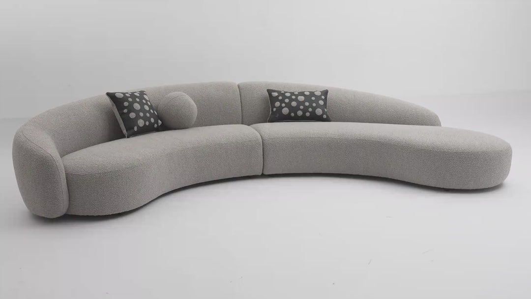 Mars Sofa Grey Boucle