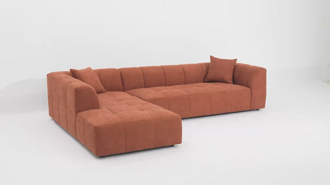 Sorrento Corner Sofa Rust