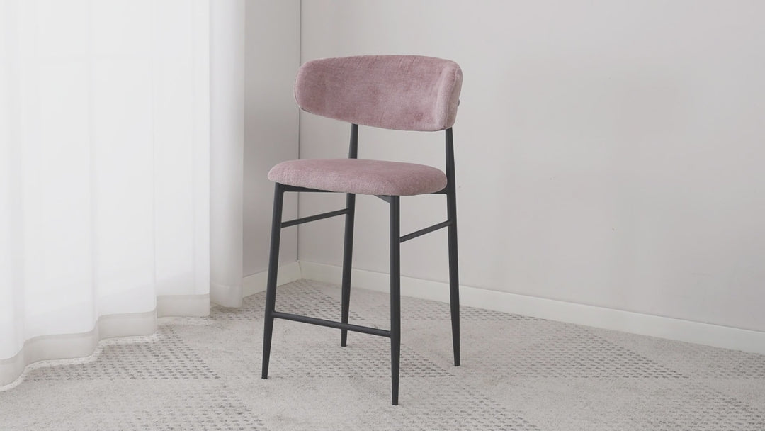 Valentina Bar Stool Light Pink