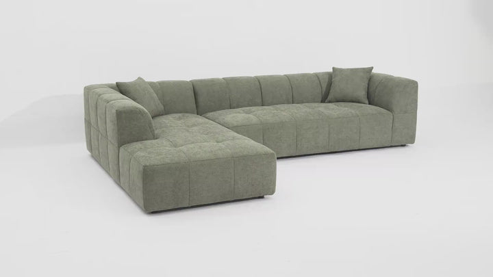 Sorrento Corner Sofa Moss Green