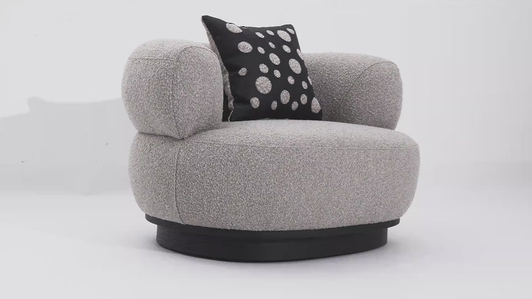 Neptune Chair Grey Boucle