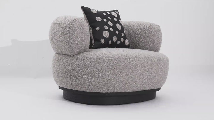 Neptune Chair Grey Boucle