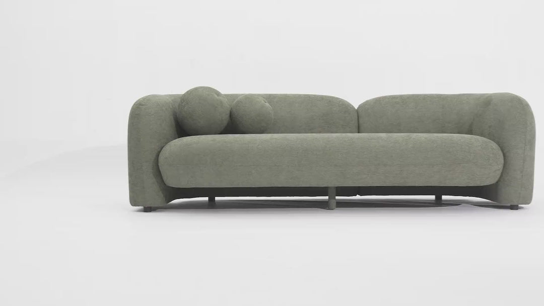 Brunello 3 Seater Moss Green