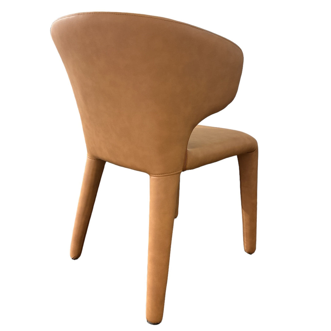 Romano Dining Chair Tan Leather Look