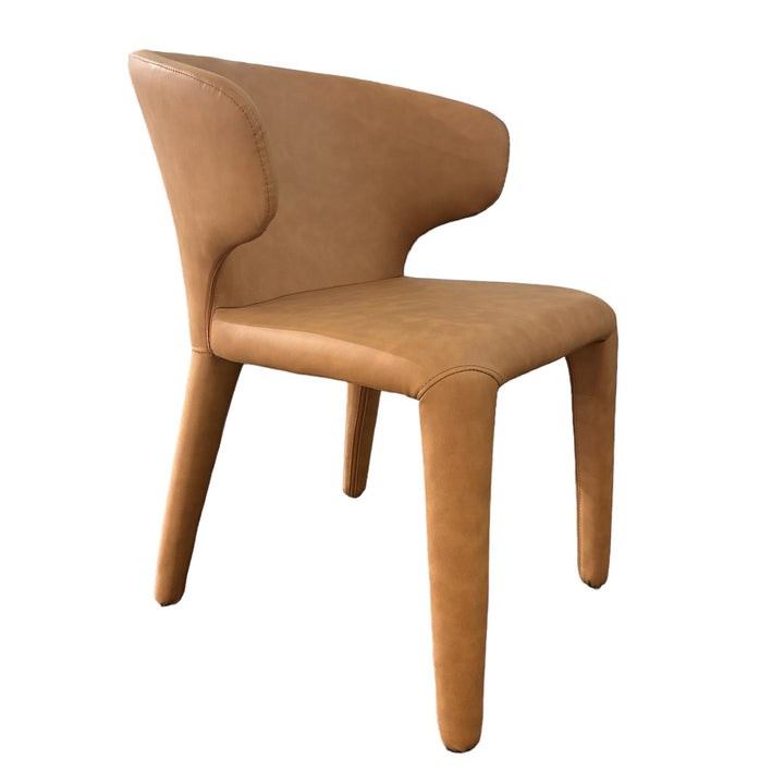 Romano Dining Chair Tan Leather Look