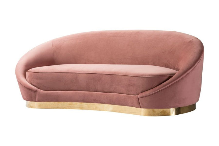 Barbie Sofa Light Pink - Gold - Future Classics Furniture