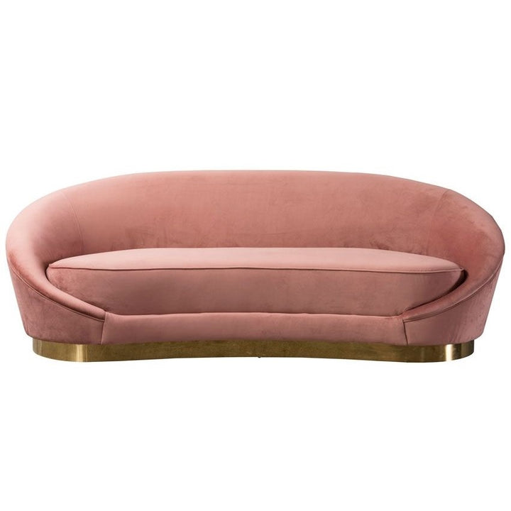 Barbie Sofa Light Pink - Gold - Future Classics Furniture