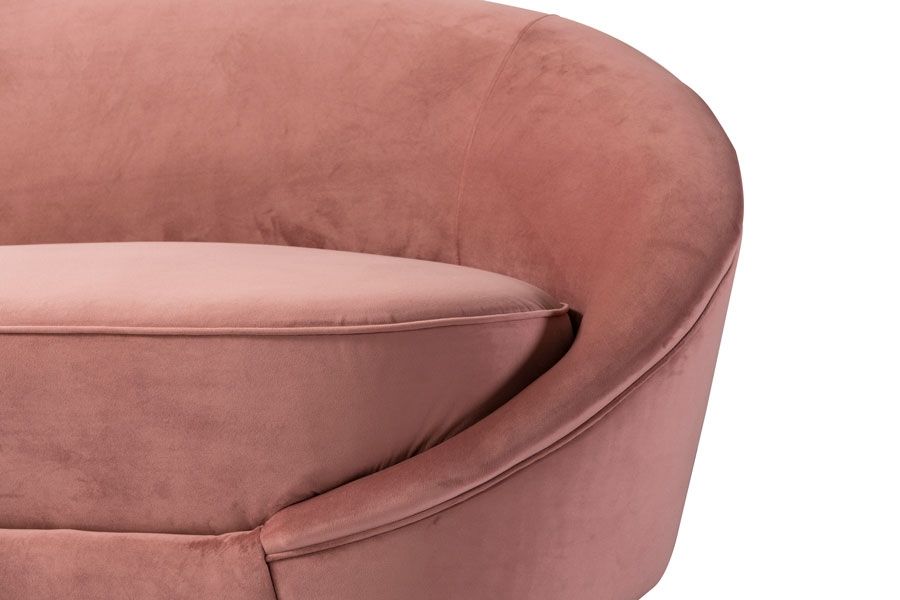 Barbie Sofa Light Pink - Gold - Future Classics Furniture