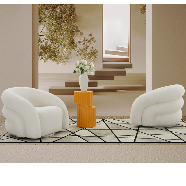 Ventosa Swivel Chair White