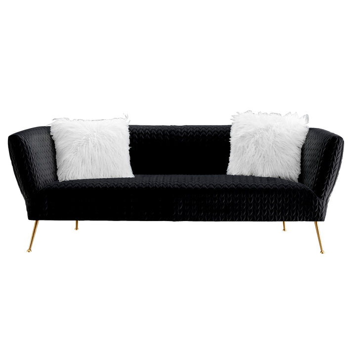 Zeta 3 Seater Sofa Black - Future Classics Furniture