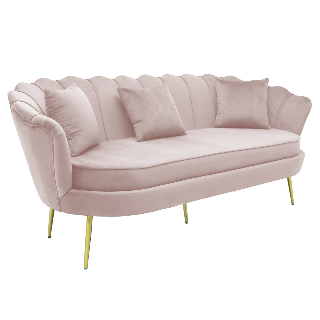 Murcia 2 Seater Pink Velvet - Future Classics Furniture