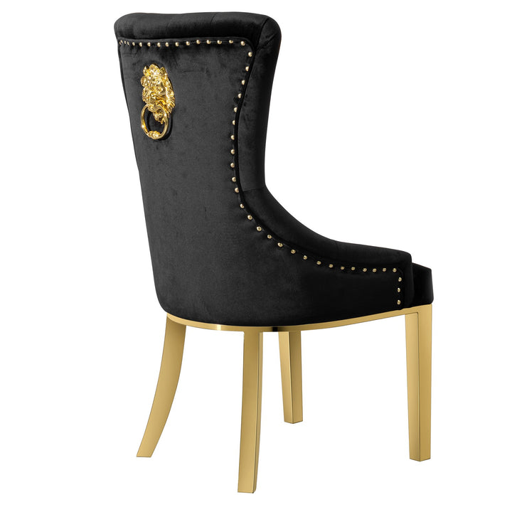 Pierre Dining Chair Black Velvet - Future Classics Furniture