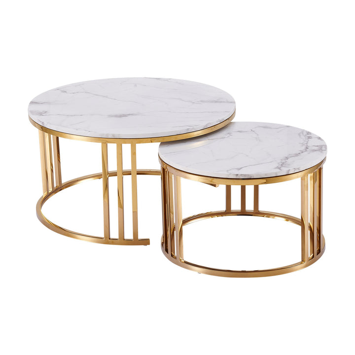 Lustre Coffee Table Set Gold - Future Classics Furniture