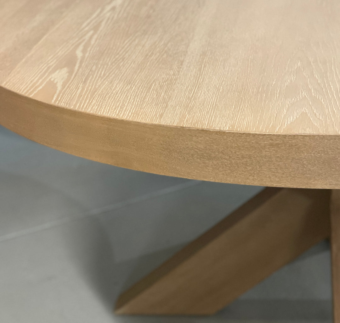 Cubano Round Dining Table Oak - 1.5m - Future Classics Furniture