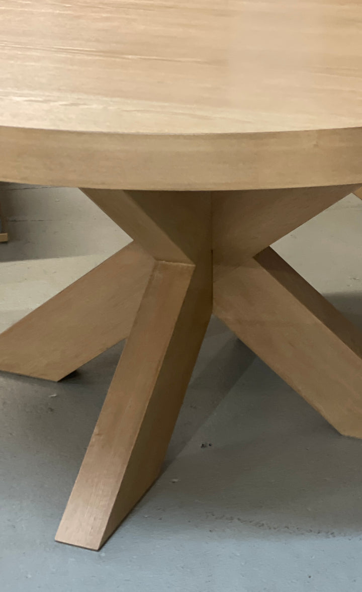 Cubano Round Dining Table Oak - 1.5m - Future Classics Furniture