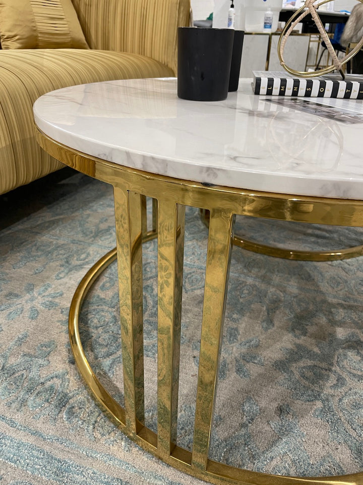 Lustre Coffee Table Set Gold - Future Classics Furniture