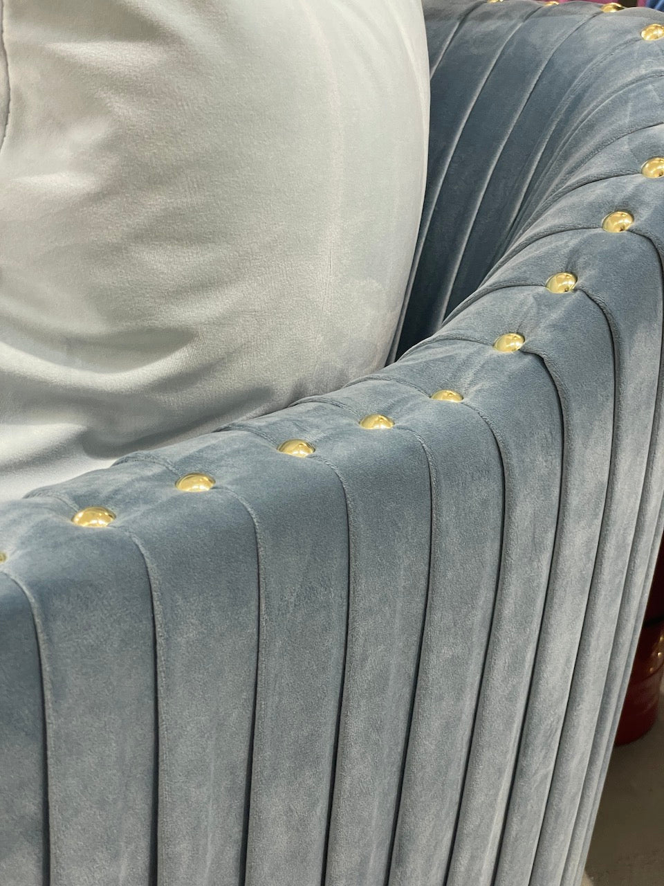 Stallone 3 Seater Sofa Sky Blue - Future Classics Furniture