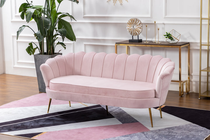 Murcia 2 Seater Pink Velvet - Future Classics Furniture