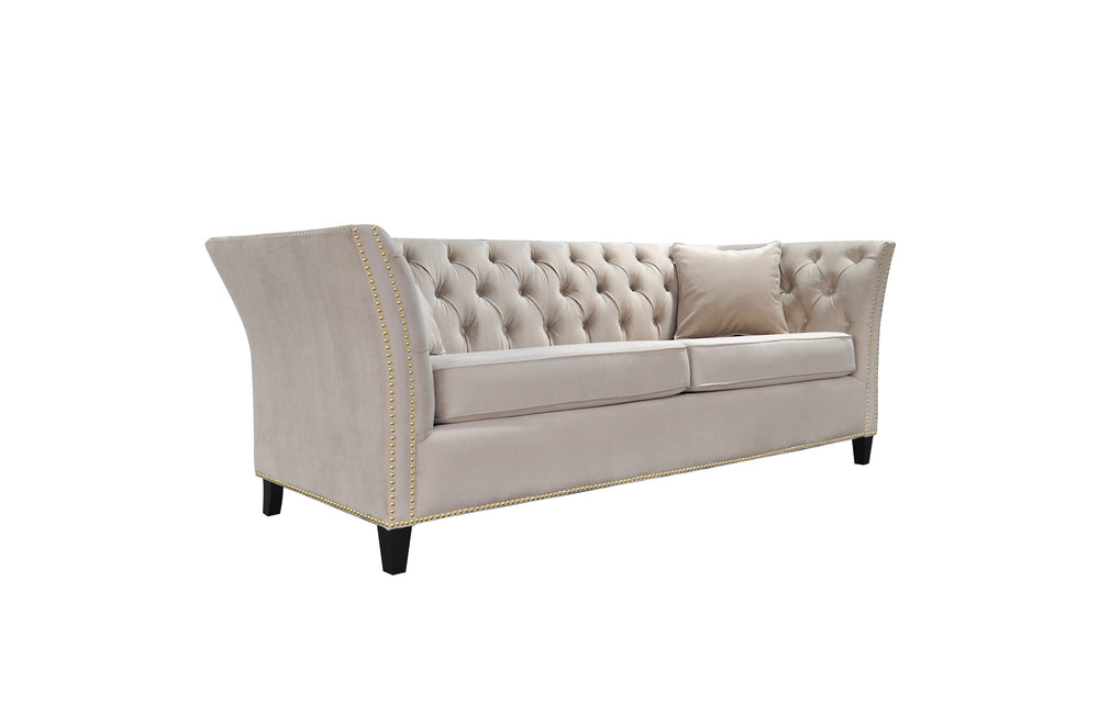 Balboa 3 Seater Sofa Creme Velvet - Future Classics Furniture