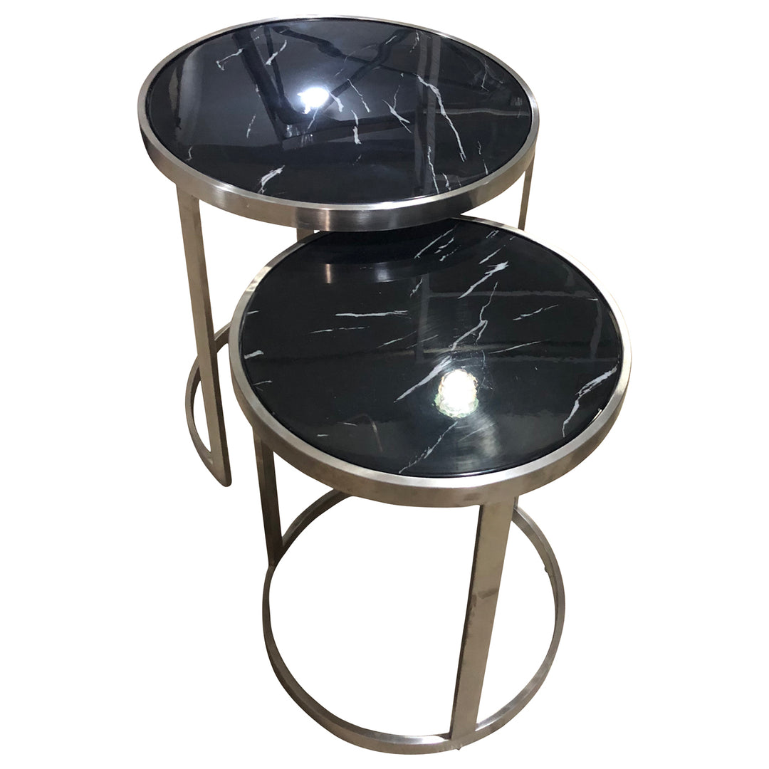 Sterling Side Table Set Black - Future Classics Furniture