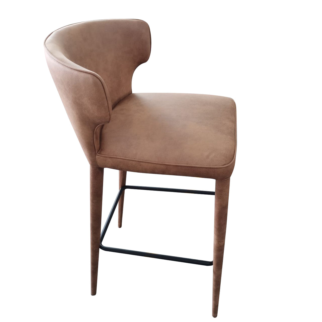 Portofino Bar Stool Tan Leather Look - Future Classics Furniture