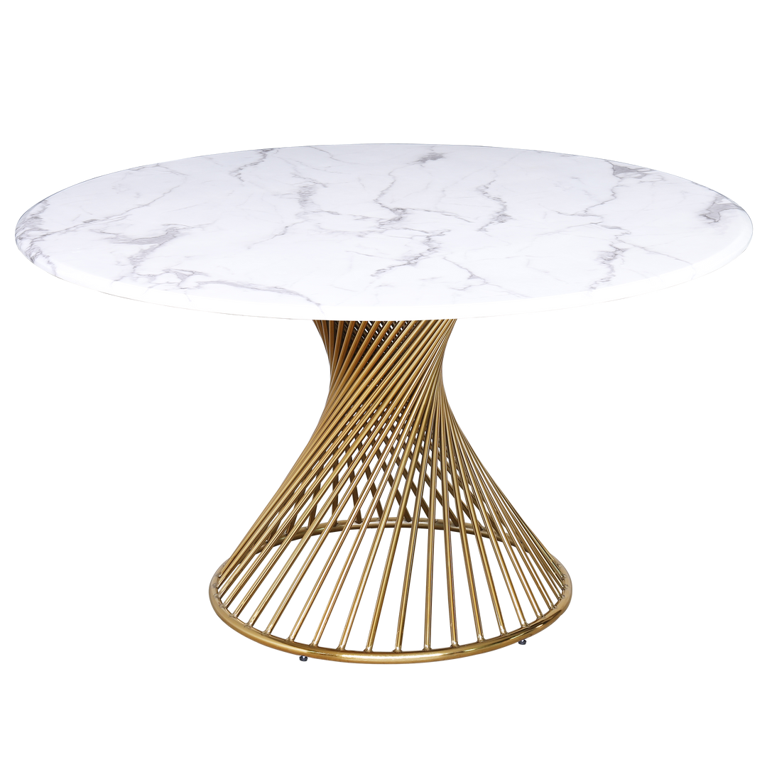 Twirl Dining Table Gold - Future Classics Furniture