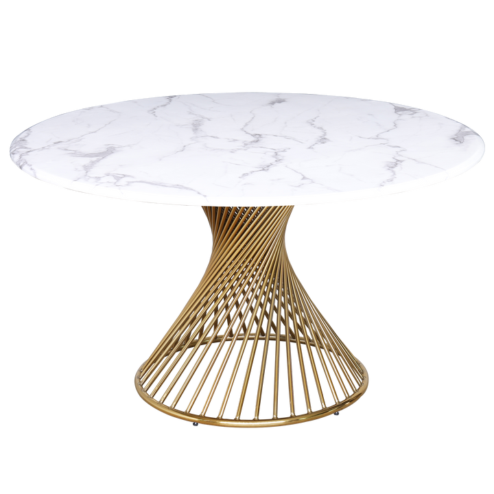 Twirl Dining Table Gold - Future Classics Furniture