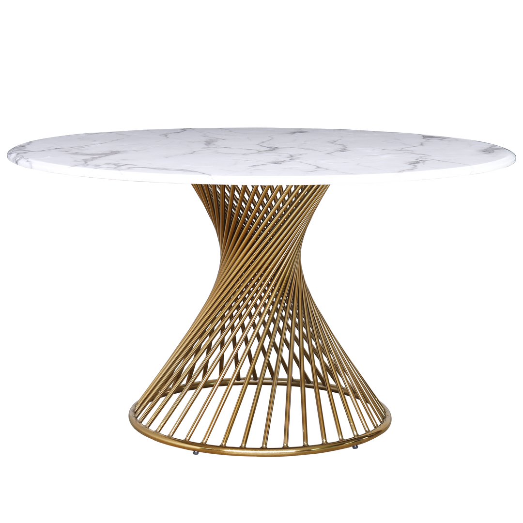 Twirl Dining Table Gold - Future Classics Furniture