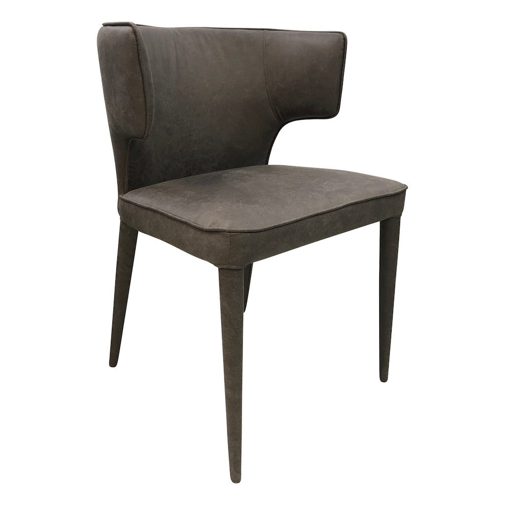 Dining Chair (Grey Faux Leather/PU Leather) - Portofino