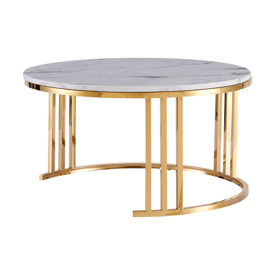 Lustre Coffee Table Set Gold - Future Classics Furniture